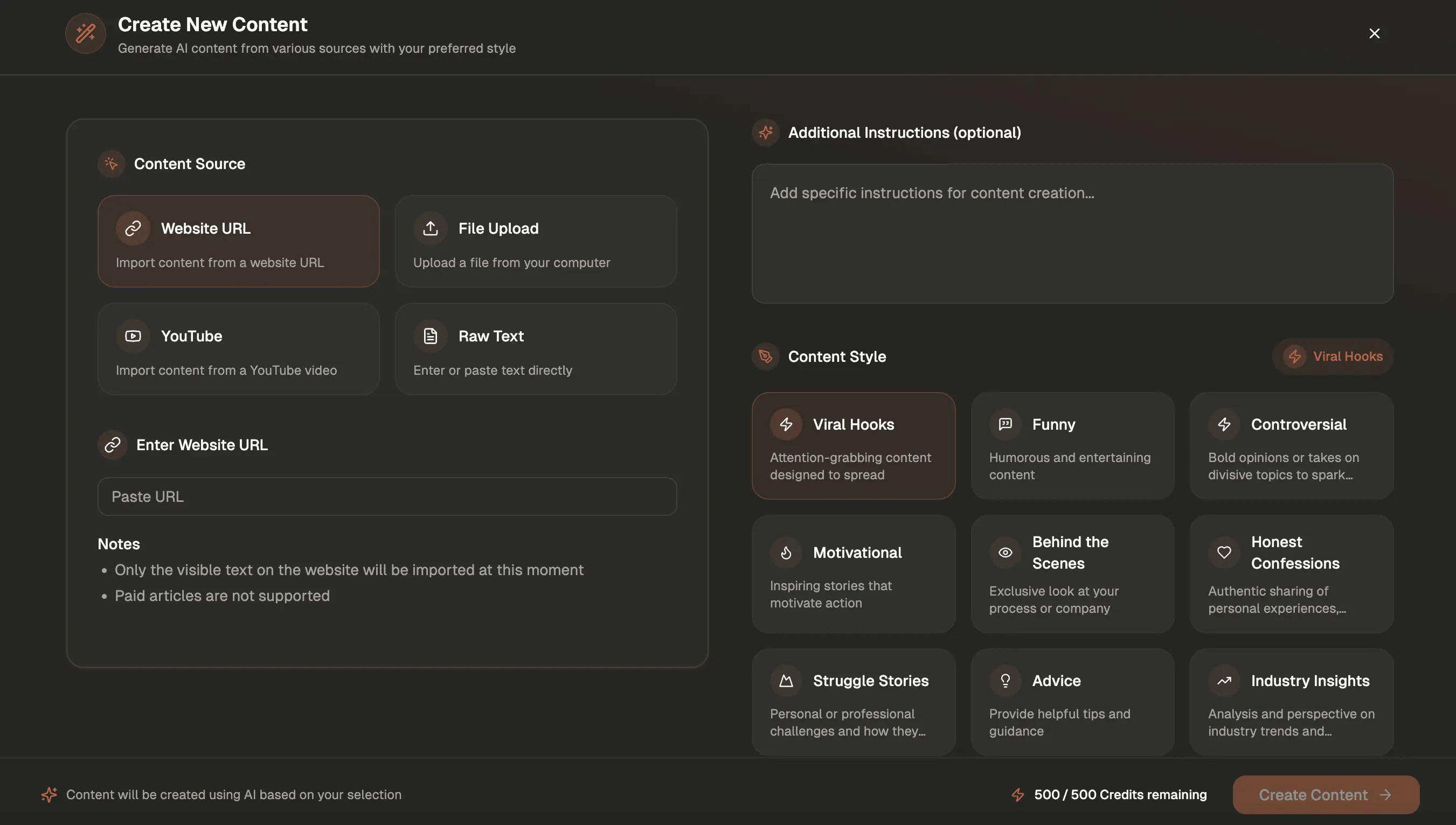 William interface preview